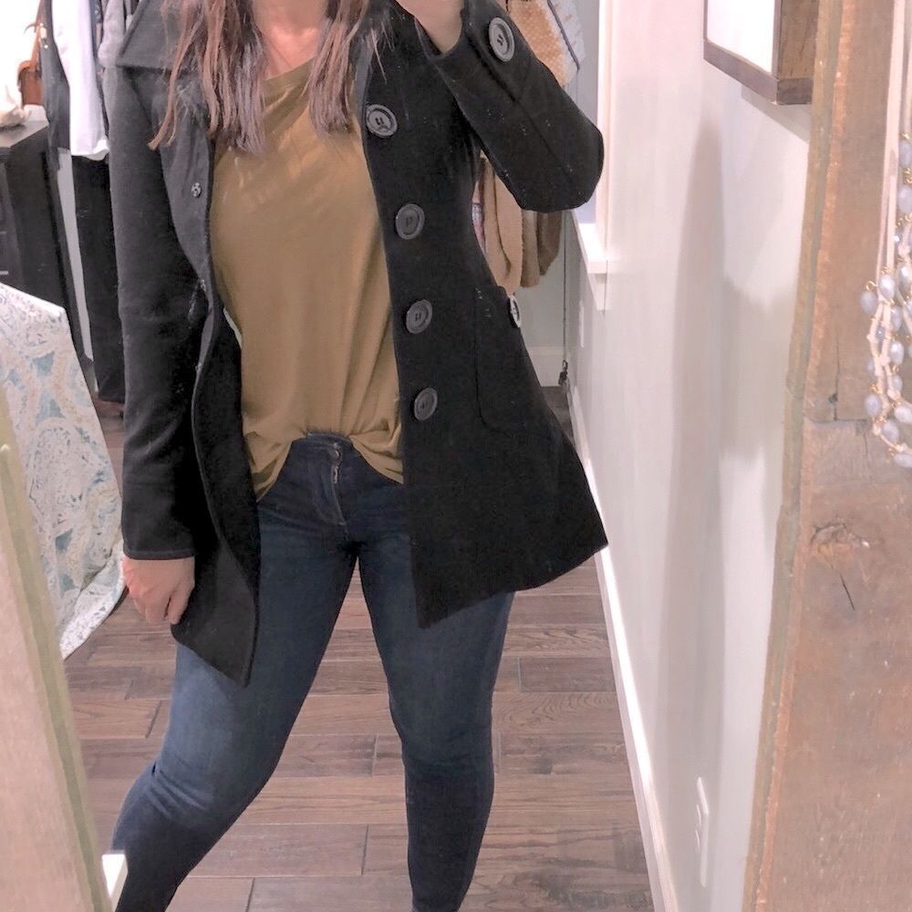 Tulle by Anthropologie small wool trench coat - Picture 2 of 7